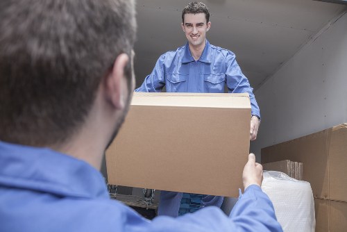 Removal team preparing a home move in Hendon