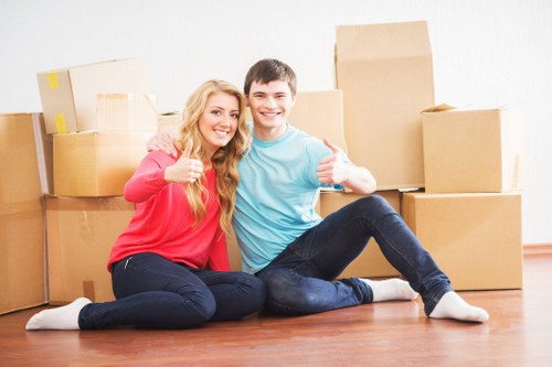 House movers handling stairs and access challenges in Hendon