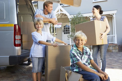 Local furniture removal service managing access and parking in Hendon