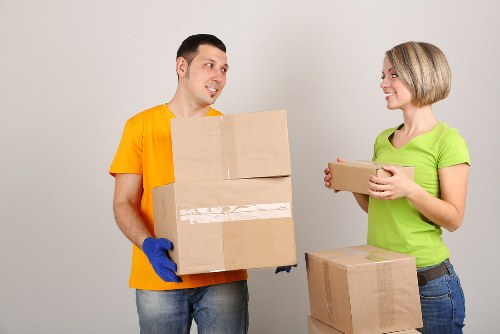 Removal vehicle loaded for a same-day house or office move