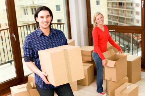 Local man with a van helping transport boxes and furniture