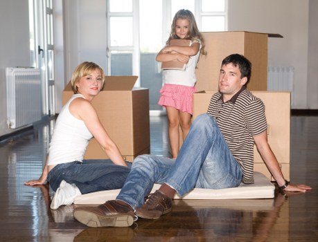 Packing desks and office equipment for a move in Hendon